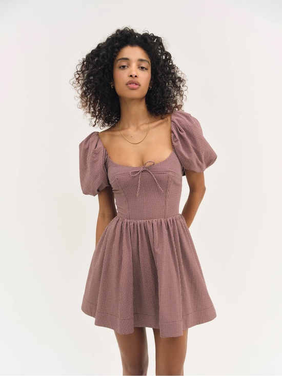For Love And Lemons Dresses & Skirts - Florence Mini Dress - M / Burgundy